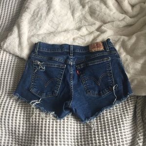 Levi Distressed Shorts